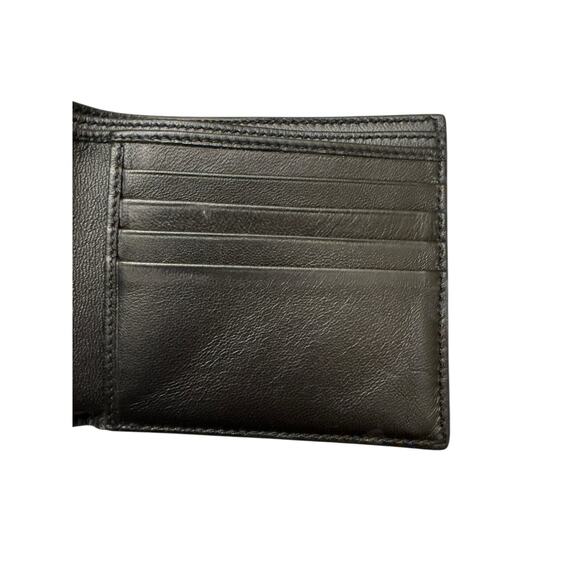 Alexander McQueen NWT Leather Biker Skull Bi-Fold Wallet in Black - Picture 11 of 14